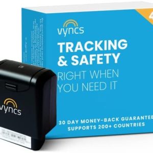 Vyncs – GPS Tracker for Vehicles, [No Monthly Fee], 4G LTE, Vehicle Location, Trip History, Driving Alerts, GeoFence, Fuel Economy, OBD Fault Codes, USA-Developed, Family or Fleets